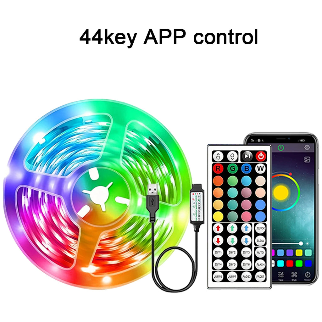 Veltrix RGB Glow Strip Lights — Smart App-Controlled Room Lighting
