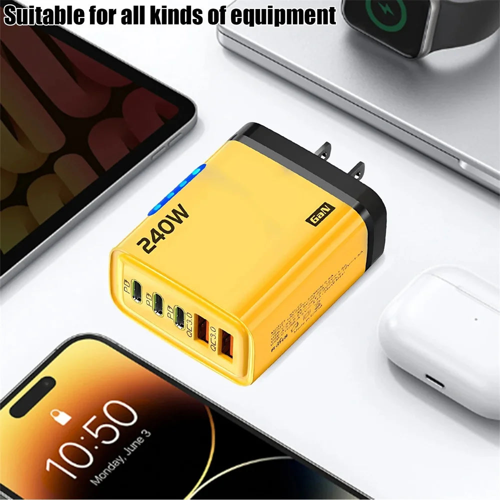 Veltrix PowerHub 240W Charger — Multi-Device Fast Charging Station
