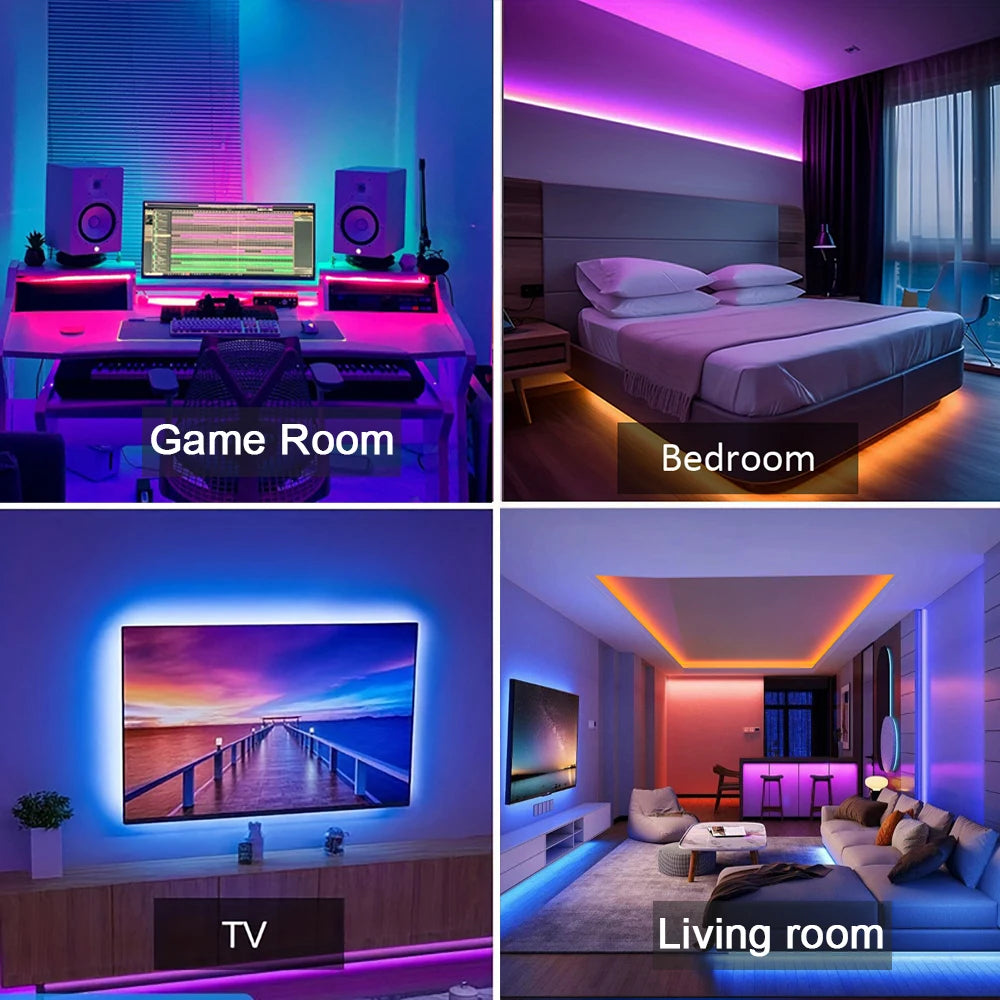 Veltrix RGB Glow Strip Lights — Smart App-Controlled Room Lighting