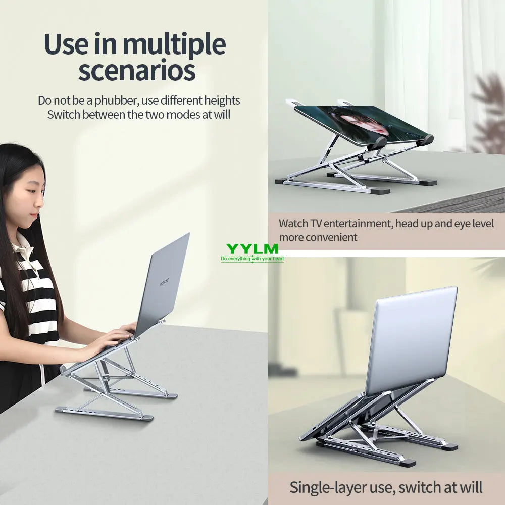 Veltrix Elevate Laptop Stand — Adjustable Aluminum Desk Support