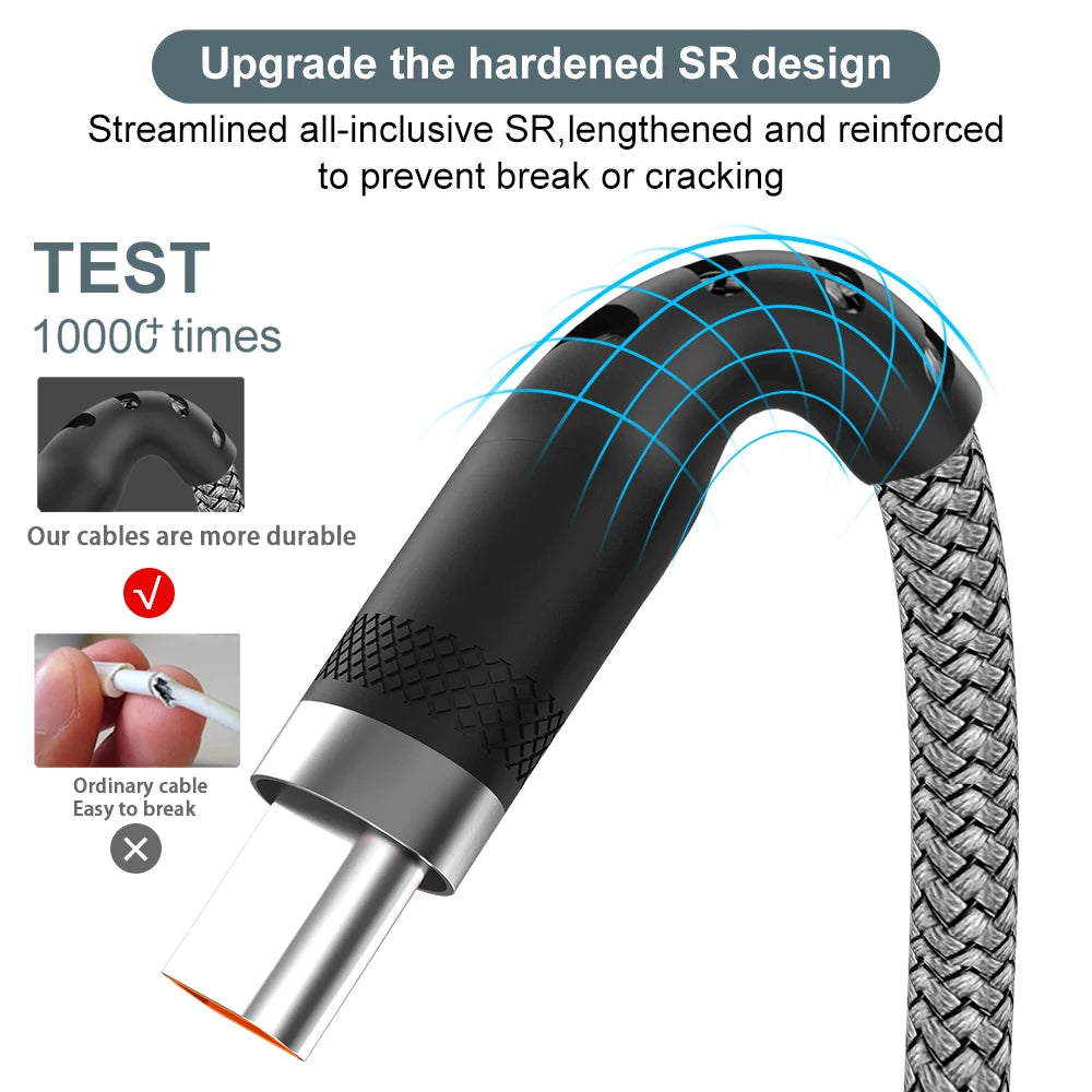 Veltrix TurboCharge USB-C Cable — High-Speed Charging