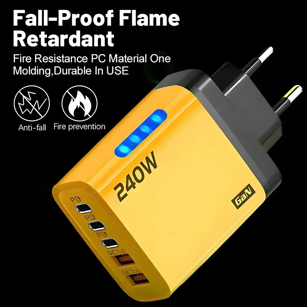 Veltrix PowerHub 240W Charger — Multi-Device Fast Charging Station