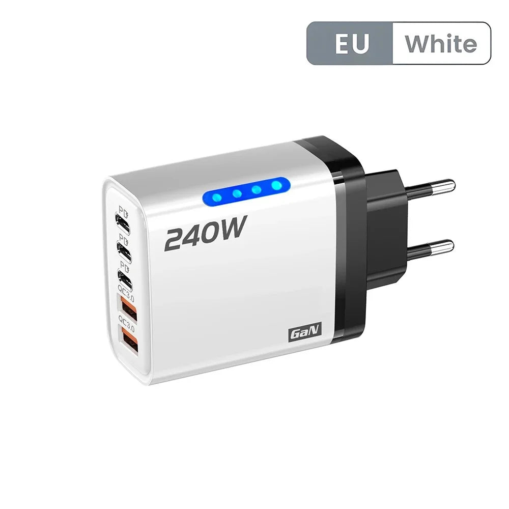 Veltrix PowerHub 240W Charger — Multi-Device Fast Charging Station
