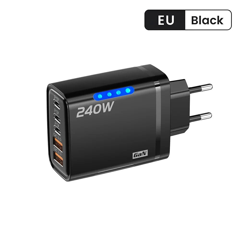 Veltrix PowerHub 240W Charger — Multi-Device Fast Charging Station