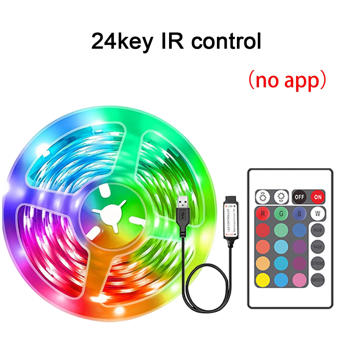 Veltrix RGB Glow Strip Lights — Smart App-Controlled Room Lighting