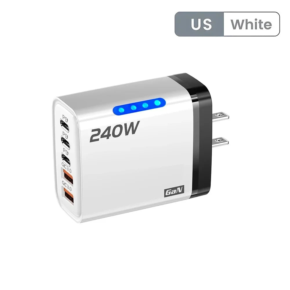 Veltrix PowerHub 240W Charger — Multi-Device Fast Charging Station