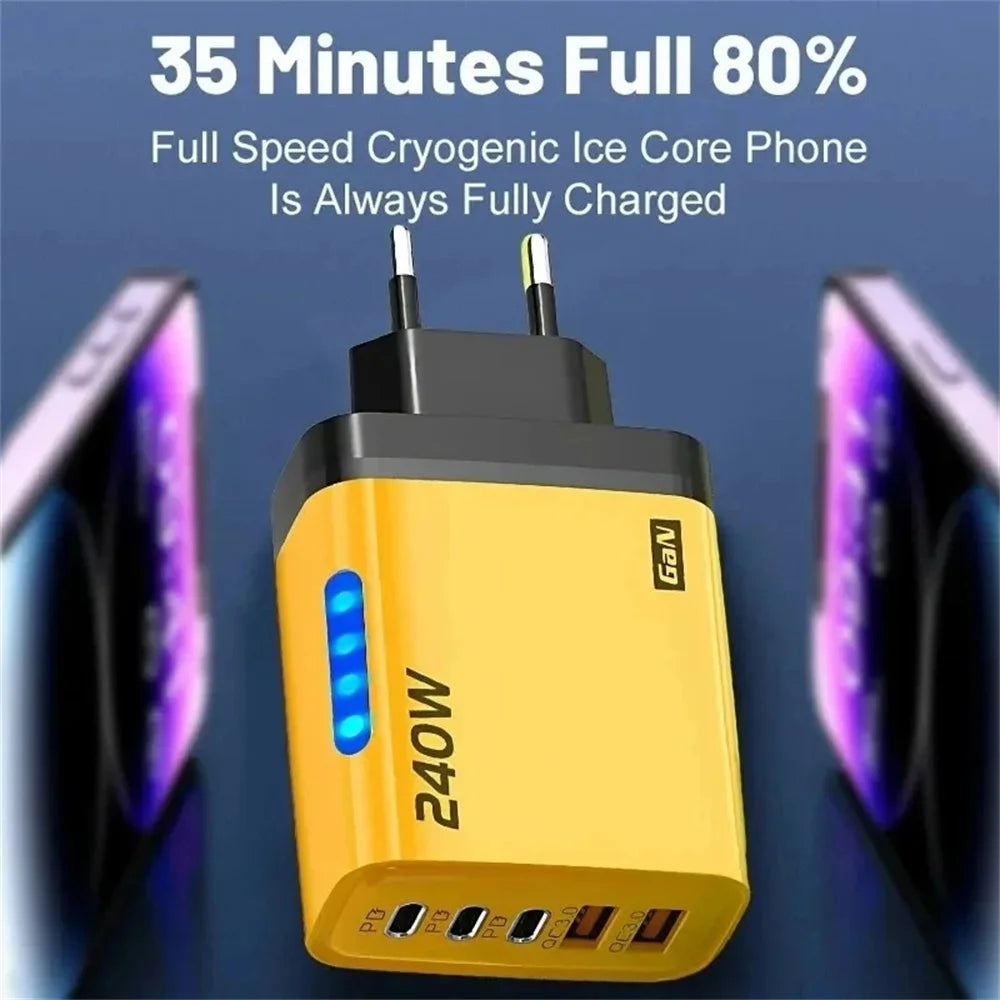 Veltrix PowerHub 240W Charger — Multi-Device Fast Charging Station
