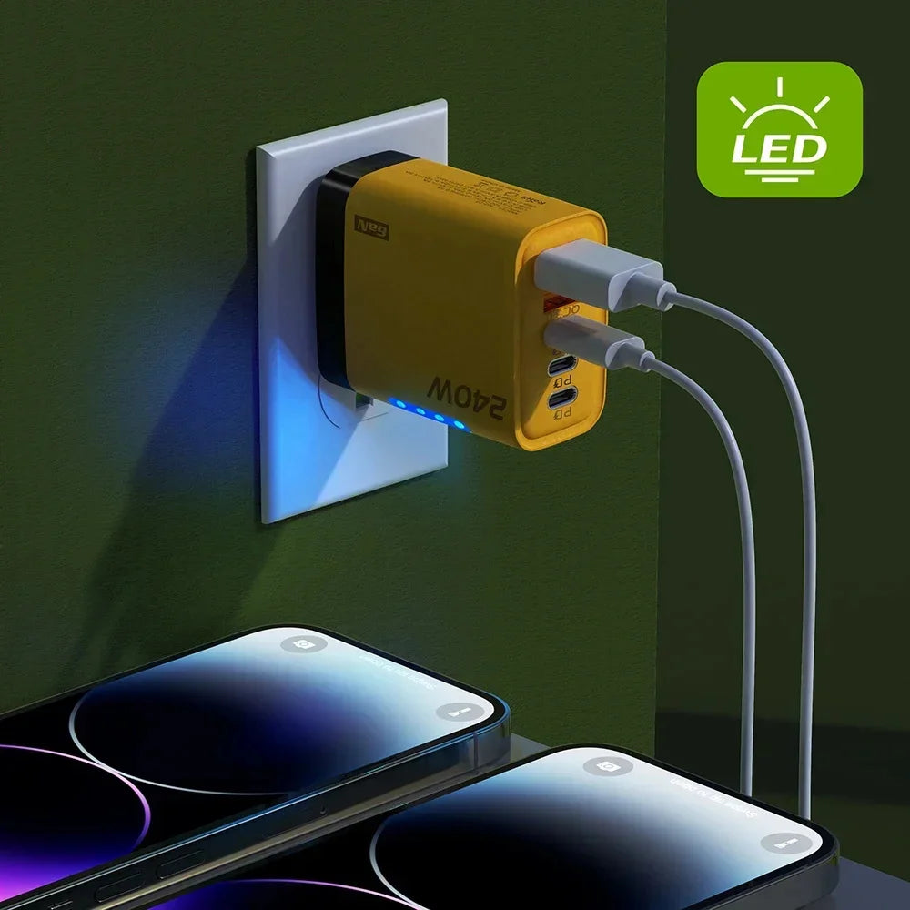 Veltrix PowerHub 240W Charger — Multi-Device Fast Charging Station