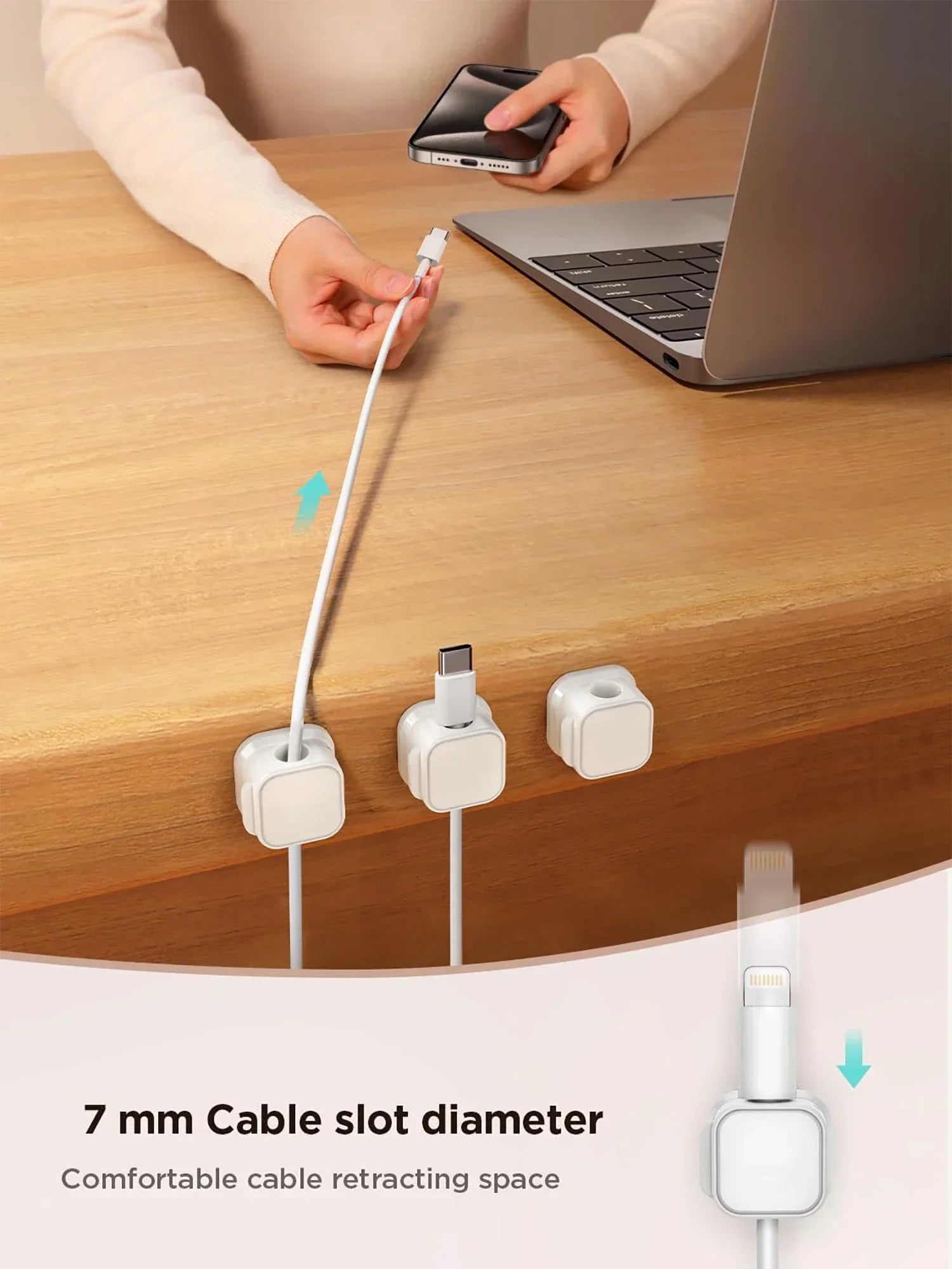 Veltrix CableClip Pro — Magnetic-Free Cable Organization System