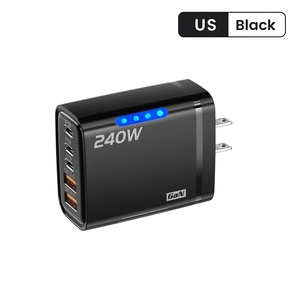 Veltrix PowerHub 240W Charger — Multi-Device Fast Charging Station